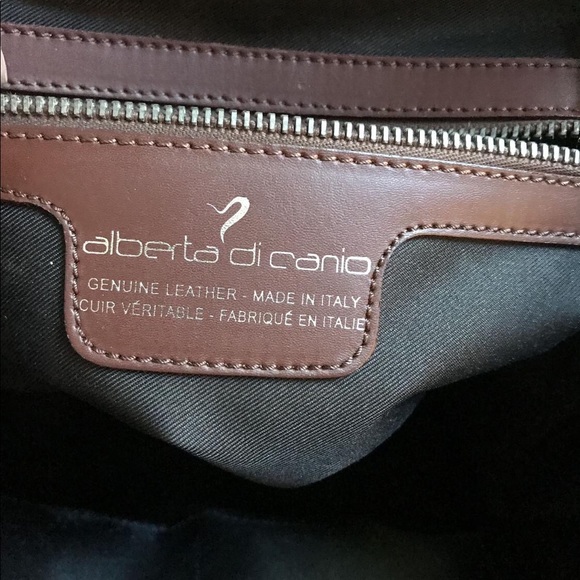 Alberta Di Canio Leather Winged Tote - Picture 4 of 5